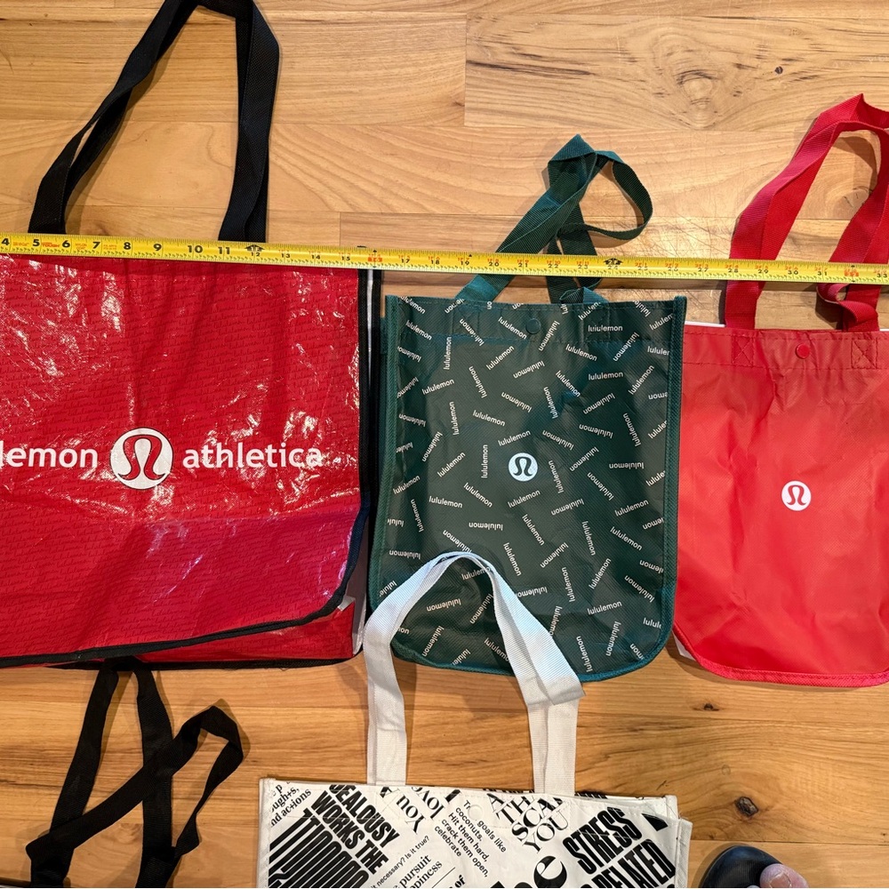 lululemon athletica Tote Bag Collection - Red, Green, Black, White - Picture 2 of 8